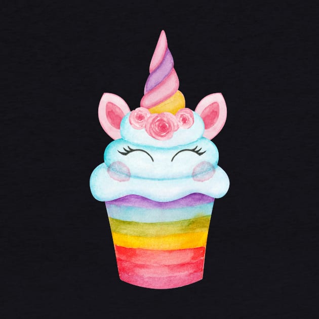 Unicorn cupcake by shoko